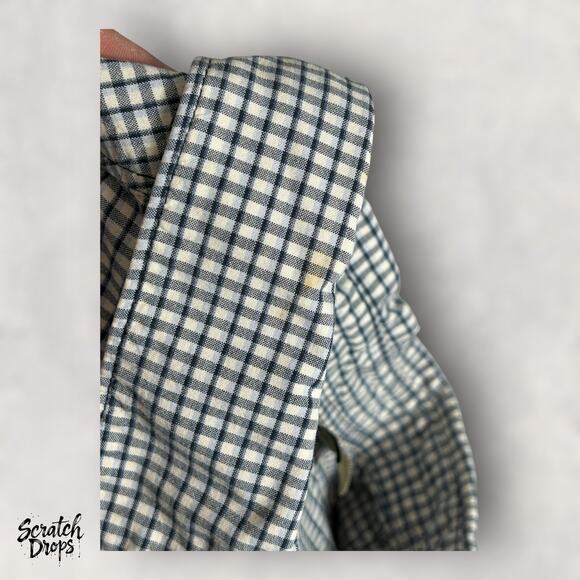 Levi's Strauss Vintage 90s Shirt Large Checkered Button Up Retro Men's Top - Picture 4 of 4